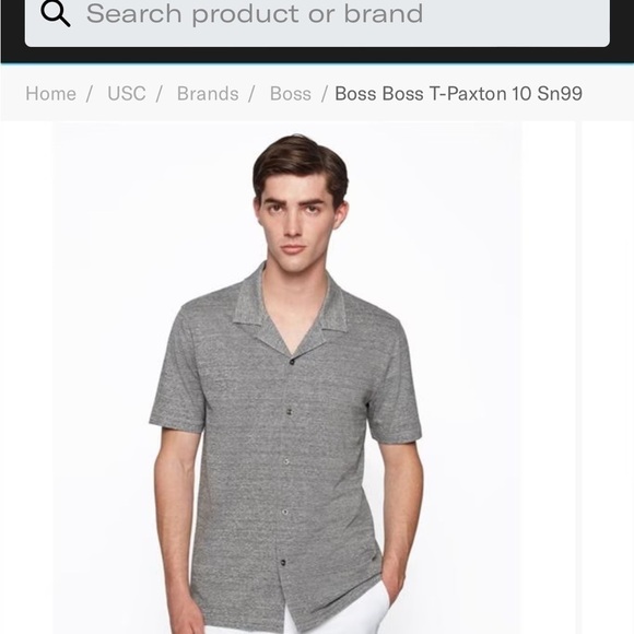 Hugo Boss Slim Fit Cotton Linen T Paxton Polo White M - Picture 2 of 9